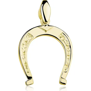 Přívěsek stříbrný přívěsek zlatá podkova