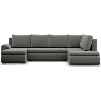 Obývací pokoj Rohová rozkládací sedací souprava TOKIO II PRO Pravá Šedá