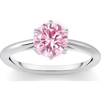 Prsten Thomas Sabo TR2474-051-9-56 Silver prstýnek with pink Stone in Brilliant-cut