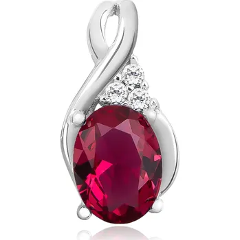 Přívěsek Stříbrný přívěsek RUBY Ag 925; ≤1,4 g.