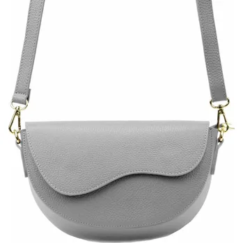 Kožená kabelka Luka šedá KZ2249460