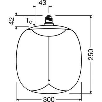 Lampička OSRAM LED Vintage Big Oval E27 12W 818 žárovka jantarová tlumená amber - Doprava zdarma