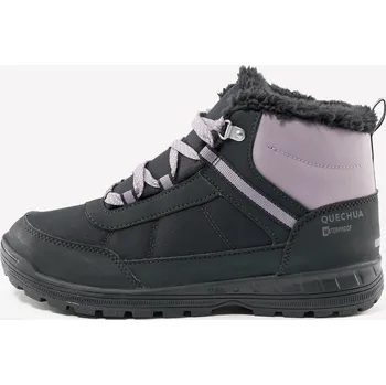 Pánské tenisky QUECHUA Dětské zimní turistické nepromokavé boty na šněrování SH 100 vel. 35-38 36 FIALOVÁ|ŠEDÁ