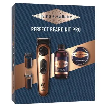 Péče o vousy King C. Gillette Perfect Beard Kit Pro