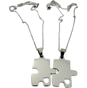 Náhrdelník Náhrdelníky pro dva s přívěsky puzzle