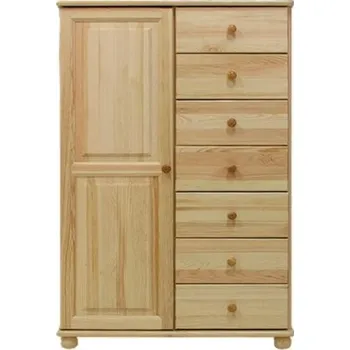 Šatní skříň Skříň - prádelník z masivu borovice 74 90/139/42 cm