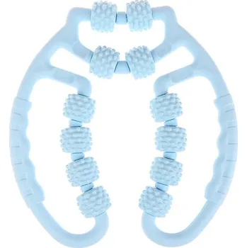 Masážní přístroj Roller na masáž nohou a relaxaci s 12 koly - Modrá