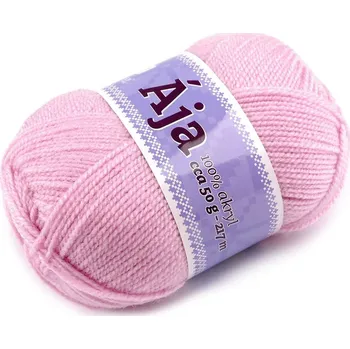 Příze Pletací příze Ája 50 g - 6 (954) fialová sv.