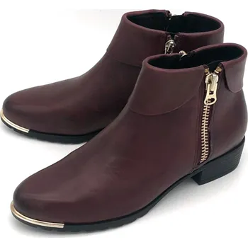 Dámská obuv Dámská kožená obuv 9/9-25310/23 CAPRICE vínová Barva: bordeaux/nappa, Velikost: 39