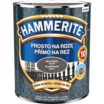 barva na kov Hammerite Přímo na rez kladívkový 700 ml