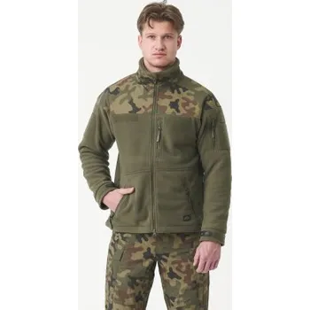 Pánská softshellová bunda Fleecová bunda Infantry Duty, Helikon, Olive Green / PL Woodland, 3XL