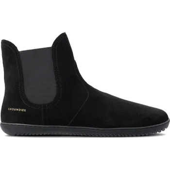 Dámská móda Dámské Barefoot Zateplené Chelsea GROUNDIES® CAMDEN MID Černé Barefoot+