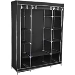 ISO Dvojitá skříň na oblečení 175 cm × 135 cm × 44 cm černá
