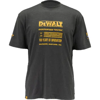 pracovní tričko DEWALT-MORAVA PÁNSKÉ TRIČKO 100LET DEWALT ORIGINAL ŠEDÉ* Velikost: L
