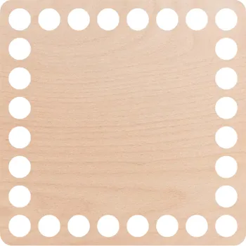 JarisWood Dno na košík háčkovaný čtverec 10 cm x 10 cm Povrchová úprava: S povrchovou úpravou