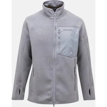 Pánská mikina MIKINA PEAK PERFORMANCE M PILE ZIP JACKET SOUD MIST