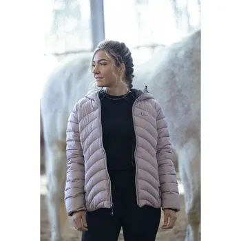 Jezdecké oblečení Equithéme Jezdecká bunda EQUITHEME Lutha, černá/růžová, XL