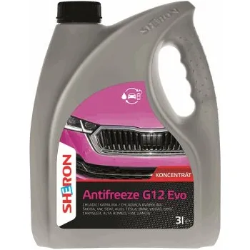 Náplň do chladiče a ostřikovače Chladicí kapalina Antifreeze G12 Evo 3 lt SHERON