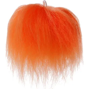 Dekorační kožešinová bambule k výrobě skřítků a postaviček Ø8 cm, barva 3 oranžová