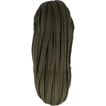 Příze Šnůra oděvní dutinka PES šíře 8 mm, barva Khaki (327)