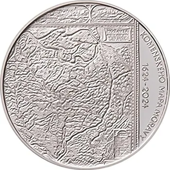 Česká mincovna 400. výročí vydání Komenského mapy Moravy 200 Kč 2024 stříbrná mince Standard 13 g