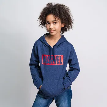 Dívčí mikina CERDA Mikina MARVEL s kapucí modrá, vel. 128