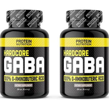 Anabolizér 1+1 Zadarmo: Hardcore GABA - Protein Nutrition Balení: 100 kaps. + 100 kaps.