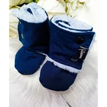 Kulišárny Capáčky barefoot s beránkem NAVY Blue VELIKOST: 1 délka stélky: 11cm