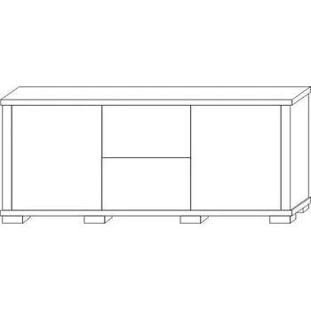 Předsíňová stěna Nábytek PEGAS s.r.o. Komoda 2S 2DPE KACPER 180 cm