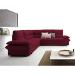 Luxusní rohová sedačka MORISON vínová