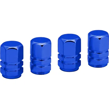 Čepička na ventilek Čepičky na ventilky hliníkové modré - 4ks