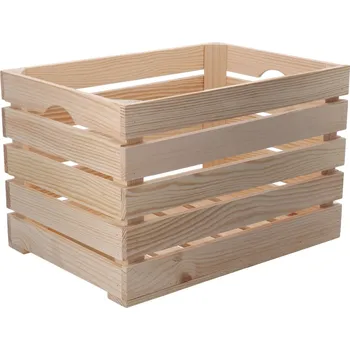 Úložný box Dřevěná bedýnka 46 x 32 x 30 cm