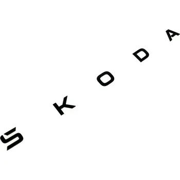 Znak automobilu ZADNÍ STŘEDOVÝ NÁPIS ŠKODA original černý