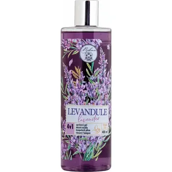 Sprchový gel 4v1 sprchový gel, šampon, mýdlo a pěna pro ženy 400ml - Levandule