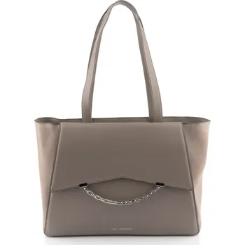 Kabelka KABELKA KARL LAGERFELD K/SEVEN GRAINY SP TOTE SUEDE ASH GREY