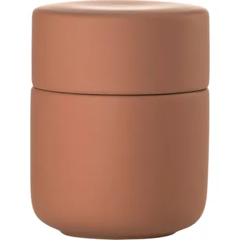 Koupelnová předložka Zone Denmark Terakotově červený kameninový koupelnový organizér Ume