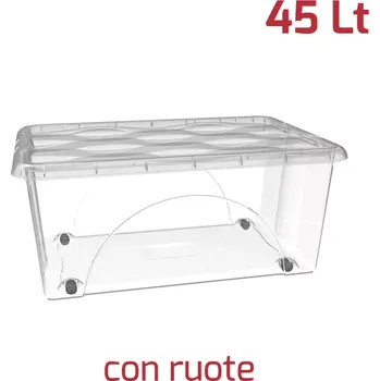 Úložný box RecaPlast ÚLOŽNÝ BOX S KOLEČKY 45 l (BOX)