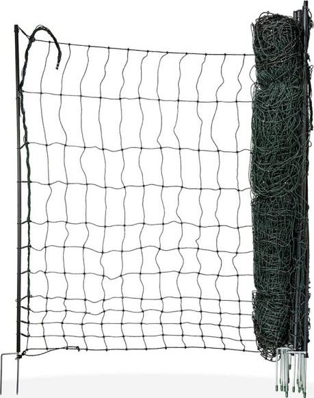 Síť na elektrické ohradníky pro drůbež, 50m, 120 cm, 2hroty