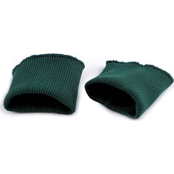 Elastické náplety na rukávy šíře 7 cm, barva 14 (010) zelená tmavá