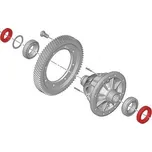 Těsnění, těsnící kroužek, gufero pravé poloosy Corteco (312146, 312147) S2