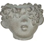 Clayre & Eef - Cementový květináček FRIENDLY KISS 6TE0313