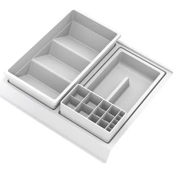 Organizace kuchyně GOLLINUCCI Koupelnový organizér s přísl. pro hloubku 350 mm, bílá 308x322x90