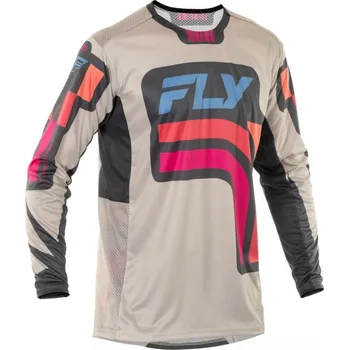 Moto dres dres LITE VICE, FLY RACING - USA 2025 (šedá/růžová, vel. 2XL)
