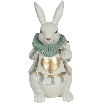 Bytová dekorace Clayre & Eef - Dekorativní králík s hodinkami 6PR3154