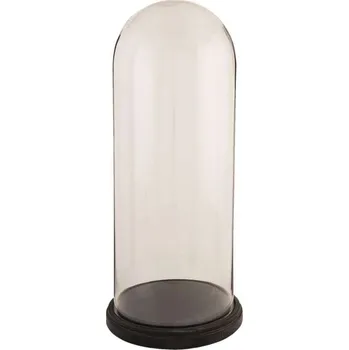 Clayre & Eef - Skleněný poklop s dřevěnou podstavou 5GL0009