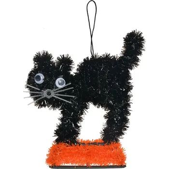 Clayre & Eef - Halloweenská dekorace BLACK CAT 65495