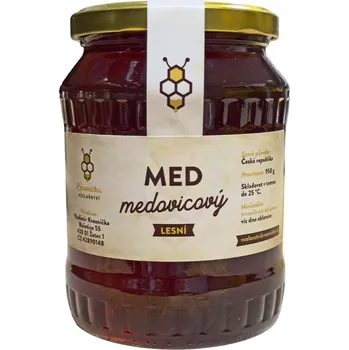 Včelařství Kvasnička Med medovicový lesní 950 g