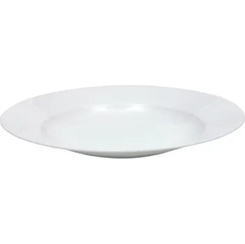 Talíř by - II.jakost Polévkový talíř Ring, ø 22cm, bílá, II.jakost – čistý design s nadčasovým charakterem.
