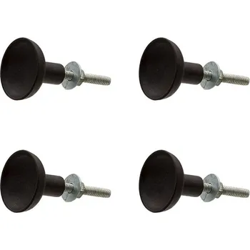 Clayre & Eef - Sada čtyř kovových úchytek BROWN 64898