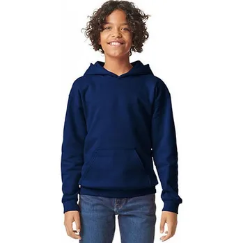Chlapecká mikina Gildan Středně teplá dětská klokanka se spuštěnými rameny a fleecem uvnitř Barva: modrá královská, Velikost: 176 GSF500K